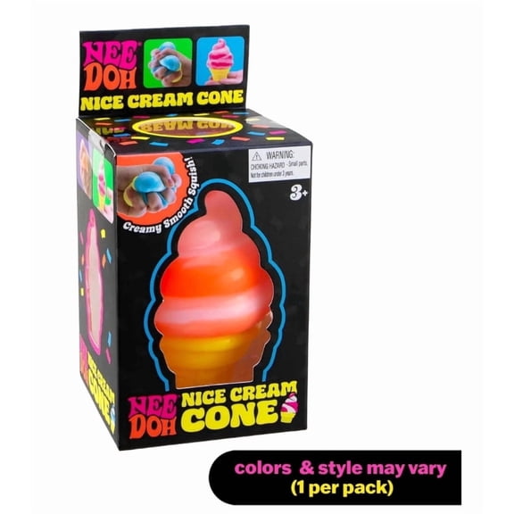 Schylling Trending -Nice Cream Cone Nee STRESS RELIEVE, SENSORY FIDGET - 1pc Random Color
