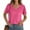 Pink, variant on Patlollav Women Tees Under $10,Short Sleeve Tops for Women V Neck Solid Summer Tshirts Seamed Rolled Sleeve Shirts Casual Tops