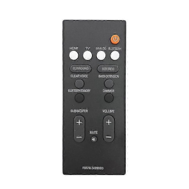 FSR78 ZV28960 For Yamaha Sound Bar Remote Control YAS-106 ATS-1060 YAS-107
