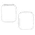thumbnail image 1 of 2 Pack Compatible for Apple Watch Case 40mm [NO Screen Protector] Series 6 5 4 SE, Hard PC Bumper Case Protective Cover Frame Compatible for iWatch 40mm,transparent, 1 of 5