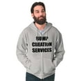 thumbnail image 4 of Dad Bump Creation Baby Announcement Men's Big & Tall Graphic Zip Up Hoodie Brisco Brands 4X, 4 of 5