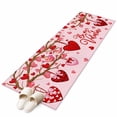 thumbnail image 2 of 2x6 Kitchen Runner Rug, Valentine's Day, Non-Skid Rubber Backing Large Rectangle Rugs - Living Room Bedroom Home Office, Valentine Tree Red Hearts Love Plaid Indoor Floor Mat Carpets Washable Rug, 2 of 9
