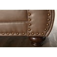 thumbnail image 5 of Leinster Faux Leather Loveseat with Antique Bronze Nailheads in Jetson Ginger, 5 of 5