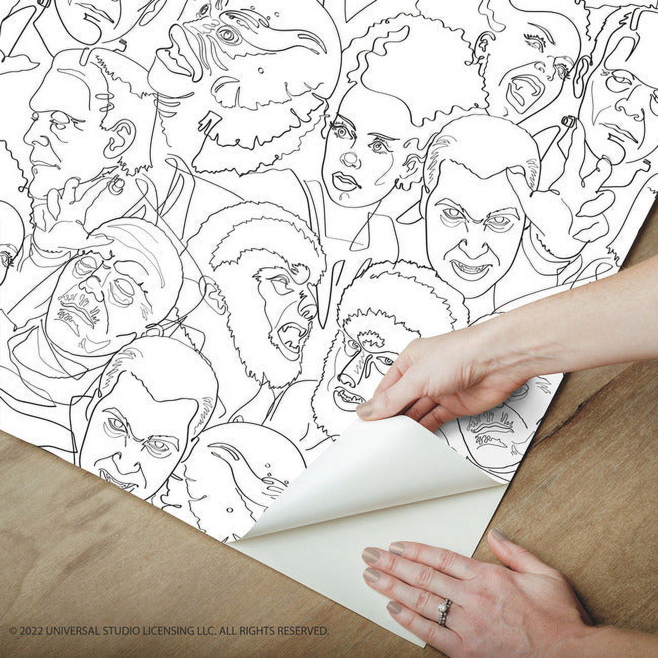 Classic Universal Monsters Peel And Stick Wallpaper