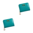 thumbnail image 2 of Minnieouse Tarjetero tipo billetera elegante y compacto para un fácil acceso Monedero pequeño y elegante de PU Monedero verde verde 2Conjunto, 2 of 6