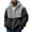 #02_Gray, variant on GrmtClth Fleece Jacket Men Fashion Fuzzy Sherpa Zip Up Hoodie Midweight Hooded Sweatshirt Long Sleeve Warm Winter Outwear with Cozy Pocket Wine XL