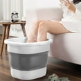 thumbnail image 4 of Vrorvz Portable Foldable Foot Bath Bucket with Heat Retention and Non Slip Bottom for Home and Office Use Easy Storage and Cleaning Silica Gel Material 15.7x13.7x11in, 4 of 5