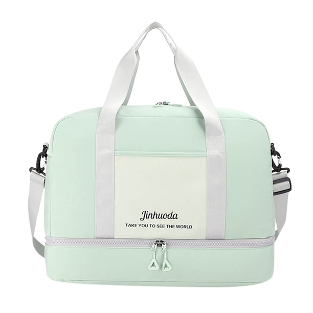 Yhmxh Organizadores y almacenamiento Bolso de viaje plegable de gran capacidad, bolso de mano, bolso de viaje, bolso de lona, bolso de viaje multifunción para mujer. Almacenamiento de ducha
