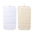 thumbnail image 2 of Organizador de joyas colgante de doble cara, soporte de 80 bolsillos para pinzas de pelo para mujer + organizador de joyas colgante de doble cara, sop , blanco y amarillo Fernando Organizador de joyas colgantes, 2 of 8