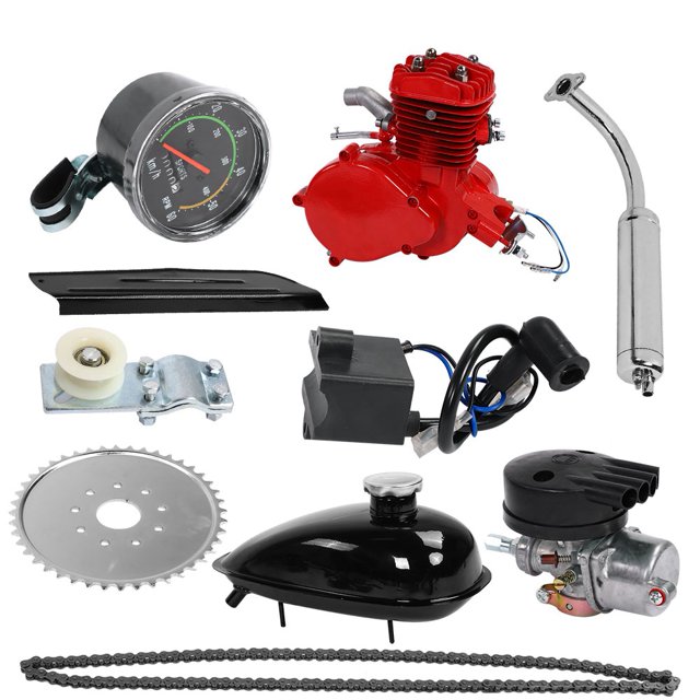 Kit de motor de 80 cc motor de 2 tiempos relación de combustible de 25 l/100 km: 25:1 para ciclismo