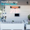 thumbnail image 6 of SereneLife Wall Mounting Patio Heater - Remote Control Wall Patio Heater with High Rated Aluminum Reflector and LED Indicator, 6 of 8