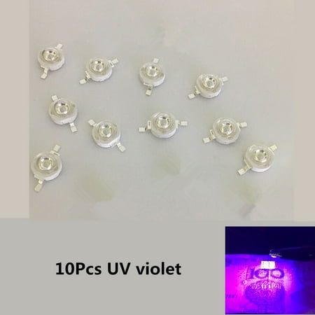 

Yesfashion 10 Pcs/Set 3W LED High Power Super Bright Lamp Beads Night Light for Flashlight Stage Yard