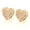 #1 Gold, variant on 1Pair Round Stud Earrings Halo Cubic Zirconia Hollow Frame Pierced Lightweight Ear Jewelry Gift