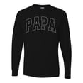 thumbnail image 2 of Wild Bobby PAPA Varsity Letters Men Long Sleeve Shirt, 2 of 6