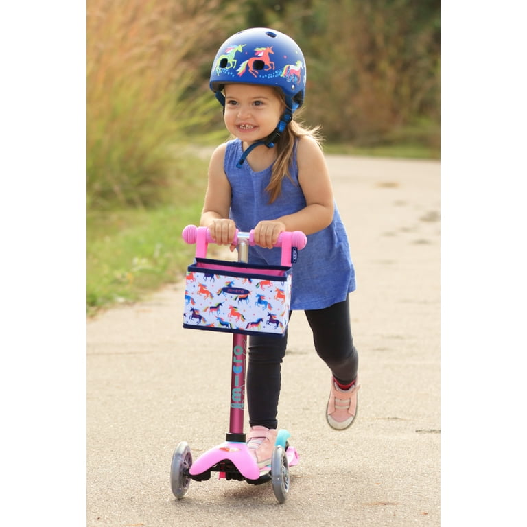 Micro Kickboard Mini Deluxe Blue Scooter, Adjustable