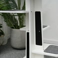 thumbnail image 4 of PetPals 6-Level Modern White & Grey Medium Size Cat Tower, 18" x 18" x 45" come with Free Cat Teaser, 4 of 10