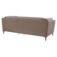 thumbnail image 3 of Primrose Genuine Leather Sofa in Dark Metal Finish, 3 of 11