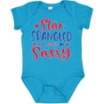 thumbnail image 3 of Inktastic 4th of July Star Spangled and Sassy with Arrow and Stars Boys or Girls Baby Bodysuit, 3 of 5