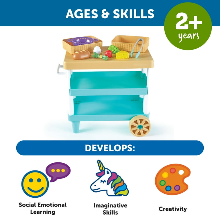 Learning Resources New Sprouts Prep 'n' Store Kitchen Island, Play