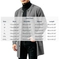 thumbnail image 3 of Smsaxvxz Sweatshirts for Men Fall Winter Fashion Mid Length Button Down Cardigan Coat with Pockets Dark Gray XL, 3 of 7