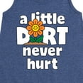 thumbnail image 3 of Instant Message - A Little Dirt Never Hurt - Toddler and Youth Girls A-line Dress, 3 of 6