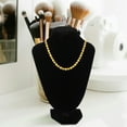 thumbnail image 3 of Exhibidor de joyas de terciopelo, soporte para collares, maniquí de joyería, busto de collar, expositor de joyas para vender exhibidores de joyas y collares, 3 of 8