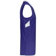 thumbnail image 6 of Holloway Sportswear 2XL Dual-Side Single Ply Basketball Jersey Purple/White 224078, 6 of 6