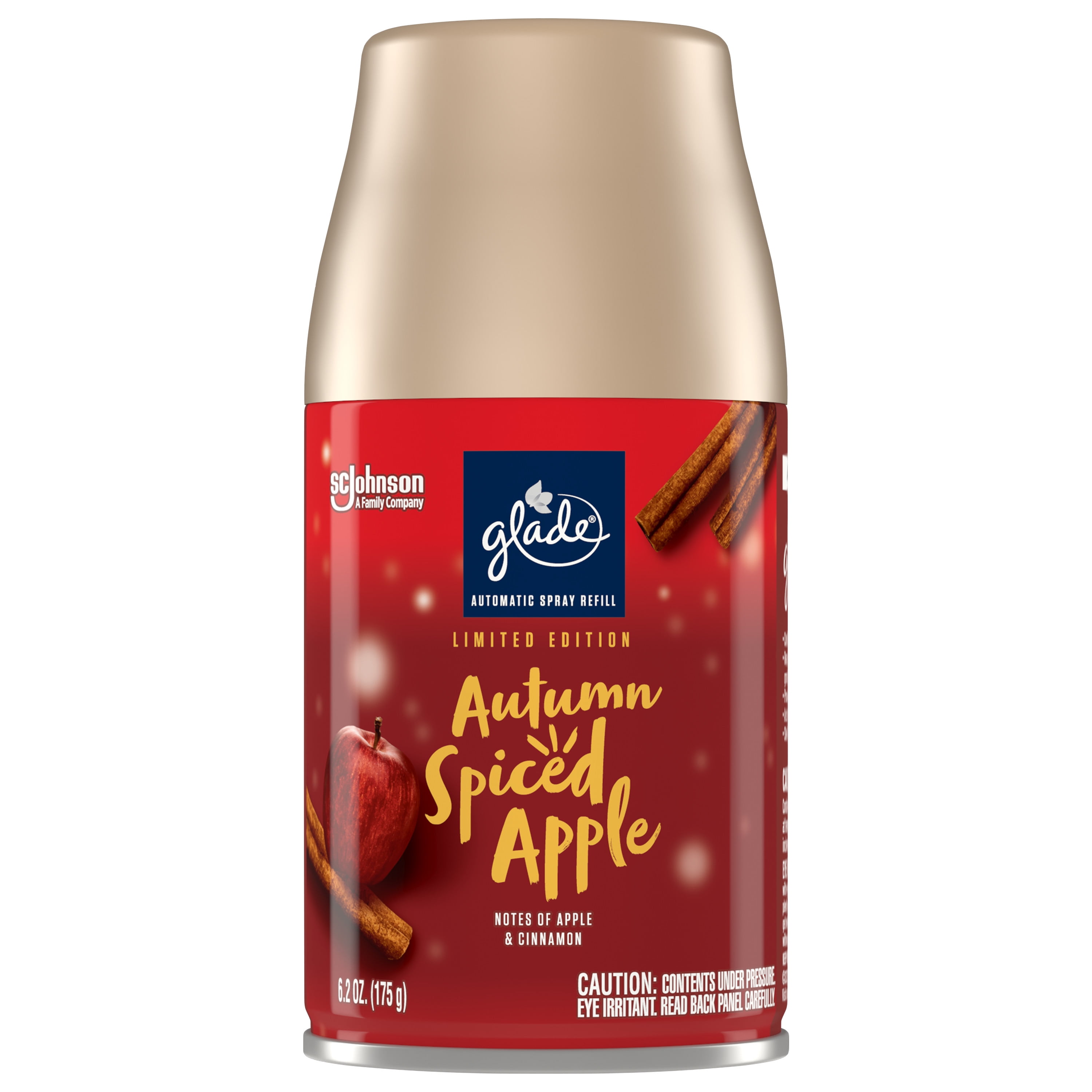 Glade Automatic Spray Refill, Air Freshener, Autumn Spiced Apple, 6.2