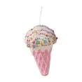 thumbnail image 1 of Adorno colgante para de Navidad, colgante de Navidad, dulce, portátil, duradero, artesanía decorativa, decoración navideña para festivales, , Conos de Conos de helado, 1 of 9