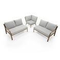 thumbnail image 2 of Better Homes & Gardens Prado 4-Piece Steel Outdoor Sectional Set with Cushions & Adjustable Table, Brown, 2 of 9