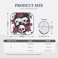 thumbnail image 3 of Disketp Gothic Skulls And Roses Pattern 2 Piece Windshield Sunshades,Folding Windshield Sun Shade for Car SUV Trucks Sedan,Blocks UV Rays Sun Visor Protector-Large, 3 of 6