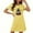 Yellow, variant on Oksale Halloween Night Gowns for Women Short Sleeve Nightgowns Cute Graphic Night Gown Casual Crew Neck Short Sleep Dress Soft Comfortable Loungewear Blue XL