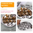 thumbnail image 4 of Shisuyan Snail Dish Tray Snail Plate Stainless Steel 3Pack, 4 of 8