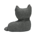 thumbnail image 6 of Elements 9-inch Gray Polyester Laying Cat Door Stopper, 6 of 12