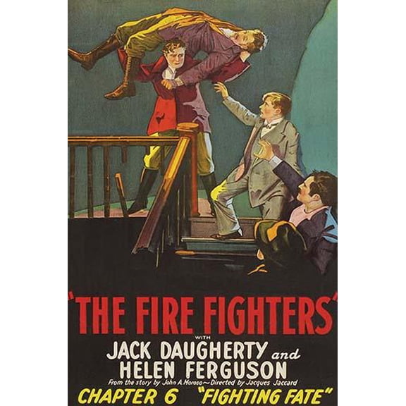 The Firefighters; Fighting Fate-Fine art canvas print (20" x 30")