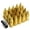 Gold, variant on J2 Engineering LN-T7-020-15-GD J2 Engineering 7075 -T6 Forged Aluminum M12 x 1.5 20Pcs 75mm Spiky Cap Lug Nut w/ Adapter Gold