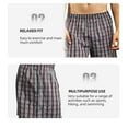 thumbnail image 2 of 12 Pack Men's Cotton Blend Boxer Shorts Random Mixed Color Pack Woven Relaxed Fit Boxers for Men Soft Breathable Mens Underwear with Button Fly Pouch Elastic Waist Comfortable Fabric Menswear, 2 of 5