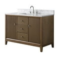 thumbnail image 5 of Vanity Art 48" Bathroom Vanity with Sink and Engineered Marble Top, Freestanding Storage Cabinet with 2 Drawers, 2 Shelves and 1 Flip Down Tray, 5 of 9