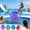 Purple, variant on 1 Piece Beach Ball - 9 Inch Inflatable Ball, Colorful Pool Ball Bulk for Summer Swimming Pool Game Supplies Theme Party Decorations