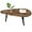 Tiger&black, variant on Coffee Table Modern Oval Coffee Tables Retro Center Table for Small Space Mid Century Coffee Table Rustic Accent Table for Living Room Home Office, Easy Assembly 22" D x 43" W x 18" H