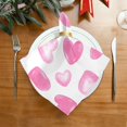 thumbnail image 2 of Coolnut Red Loving Heart Cloth Napkins Set of 6, Durable Printed Washable Table Napkins for Valentines, Weddings, Dinners Parties Home Decor, 20 x 20 Inch Washcloth Gift, 2 of 7