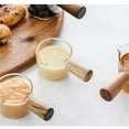 thumbnail image 4 of Billuyoard Cafetera con mango de madera, tetera de cristal para leche, Mini salsa, sartén para salsa, platillo de aceite para condimentos, vajilla de Cocina y Comedor largo Billuyoard HA005923-02B, 4 of 6