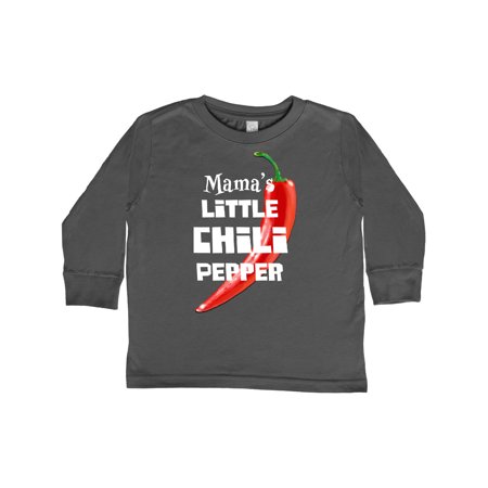 

Inktastic Mama s Little Chili Pepper Gift Toddler Boy or Toddler Girl Long Sleeve T-Shirt