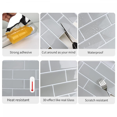 thumbnail image 2 of 5 Tiles Adhesive Wall Credence Adhesive For Kitchen Gray (30.5 X 30.5 Cm), 2 of 5