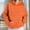 Orange, variant on Royisotas Winter Hoodies and Sweatpants For Women Long Sleeve Striped Pullover with Pockets Casual Pleated Front Hooded Tops
