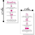 thumbnail image 3 of Dermaplaning Aftercare Cards  50 Pack  Size 2 x 3.5 inches Business Card Size  Microplaning Blading PMU  Aftercare Instructions White with Pink Icons Design, 3 of 9