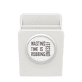 thumbnail image 1 of quote wasting time is rob self desk pencil holder cup pen organizer, 1 of 4