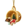 thumbnail image 1 of Christmas Tree Decorations Crafts Hanging Decorations Christmas Acrylic Dog Decorations Decorative Easter Eggs Painted Centerpieces Party with 2 Day Easter Christmas Garlands Modern Clear Thread for, 1 of 4