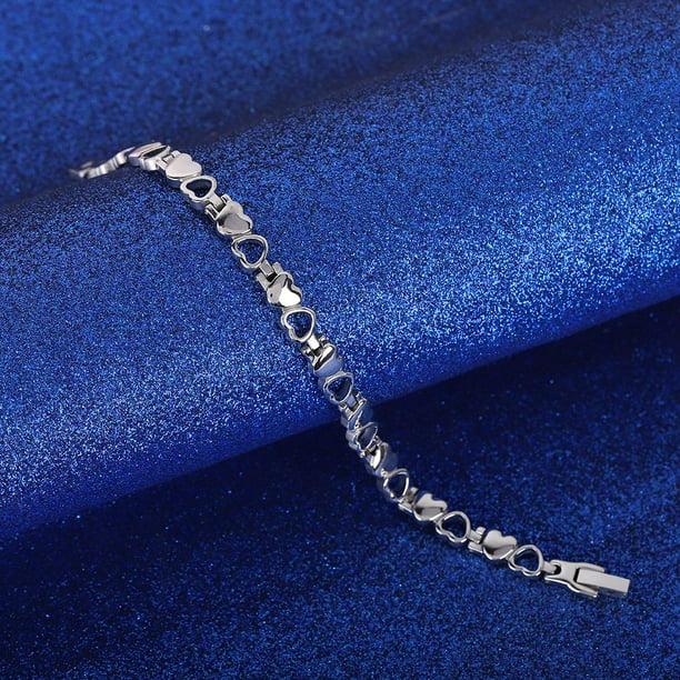 Pulsera para el cuidado de la salud, Terapia magnética de acero de titanio Pulsera de acero de titanio Pulsera de terapia magnética Diseño revolucionario Jadeshay A