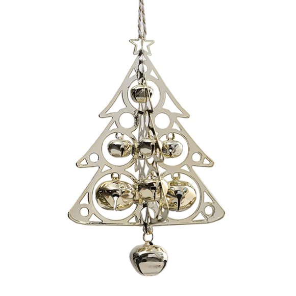 Campana de Viento Navideña de Metal Perfecl para Decoración de Árbol de Navidad